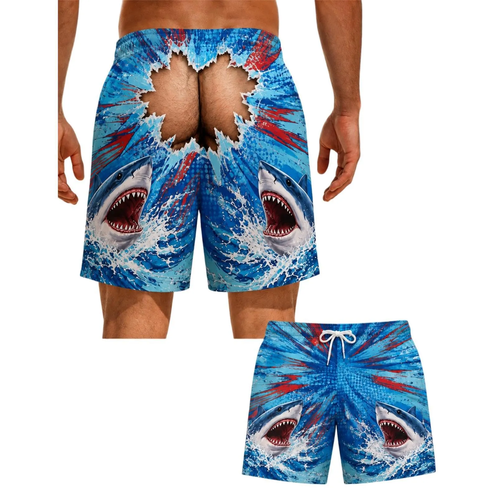 HOFAHOVA Costume Uomo Finto Perizoma Divertente - immagine 1