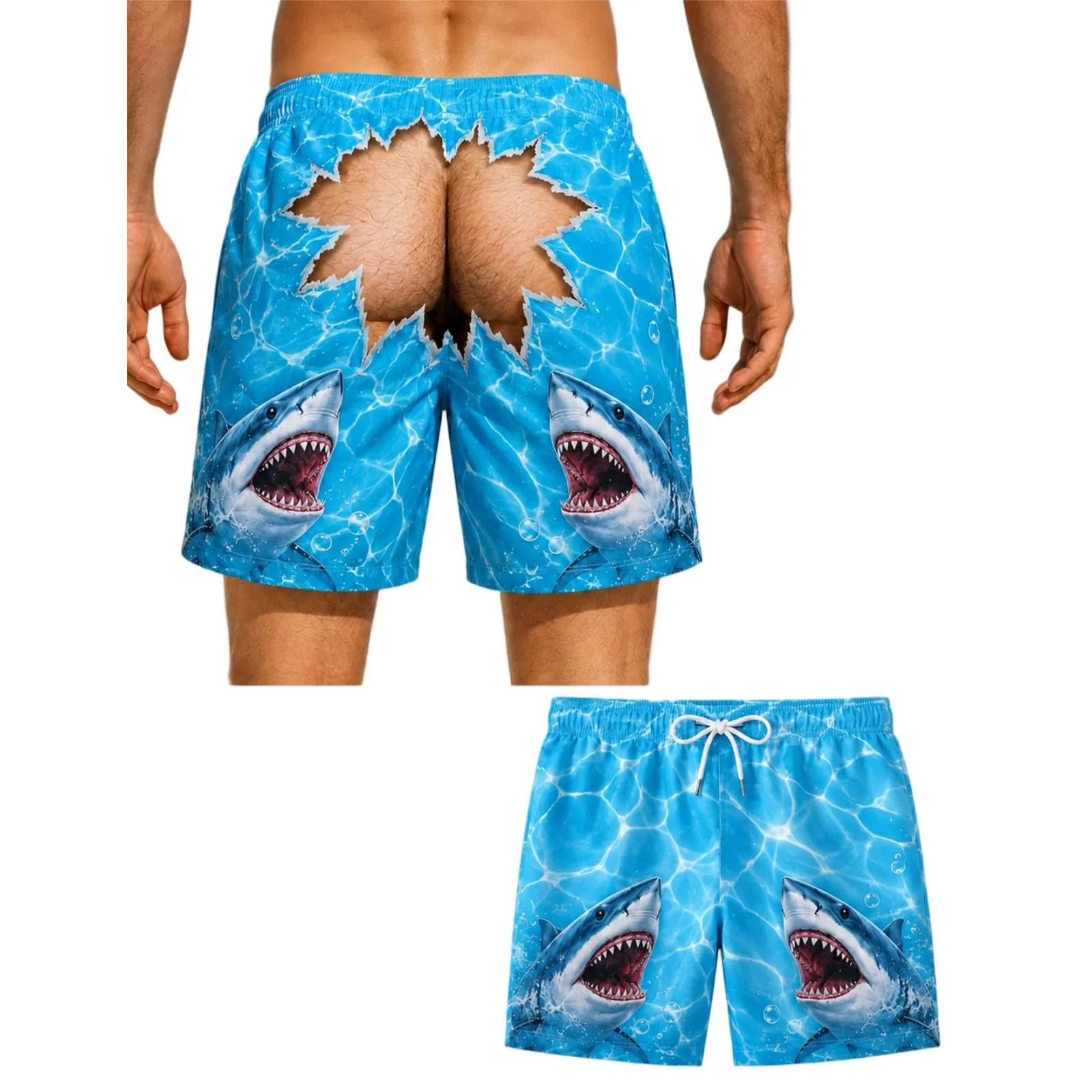 HOFAHOVA Costume Mare Uomo Finto Perizoma Divertente - immagine 1
