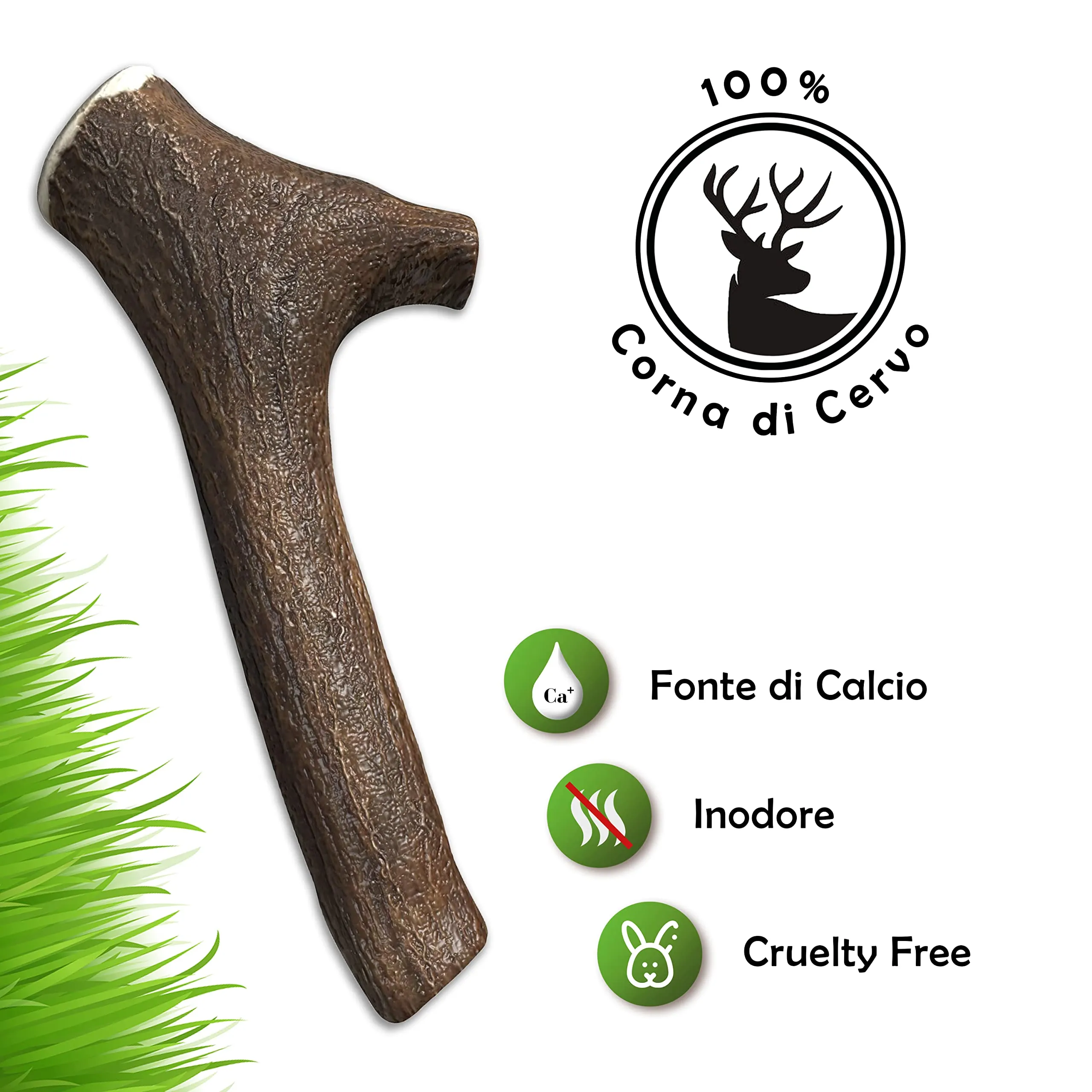 ZOMAPET Corno di Cervo per Cani Naturale (M) - immagine 2