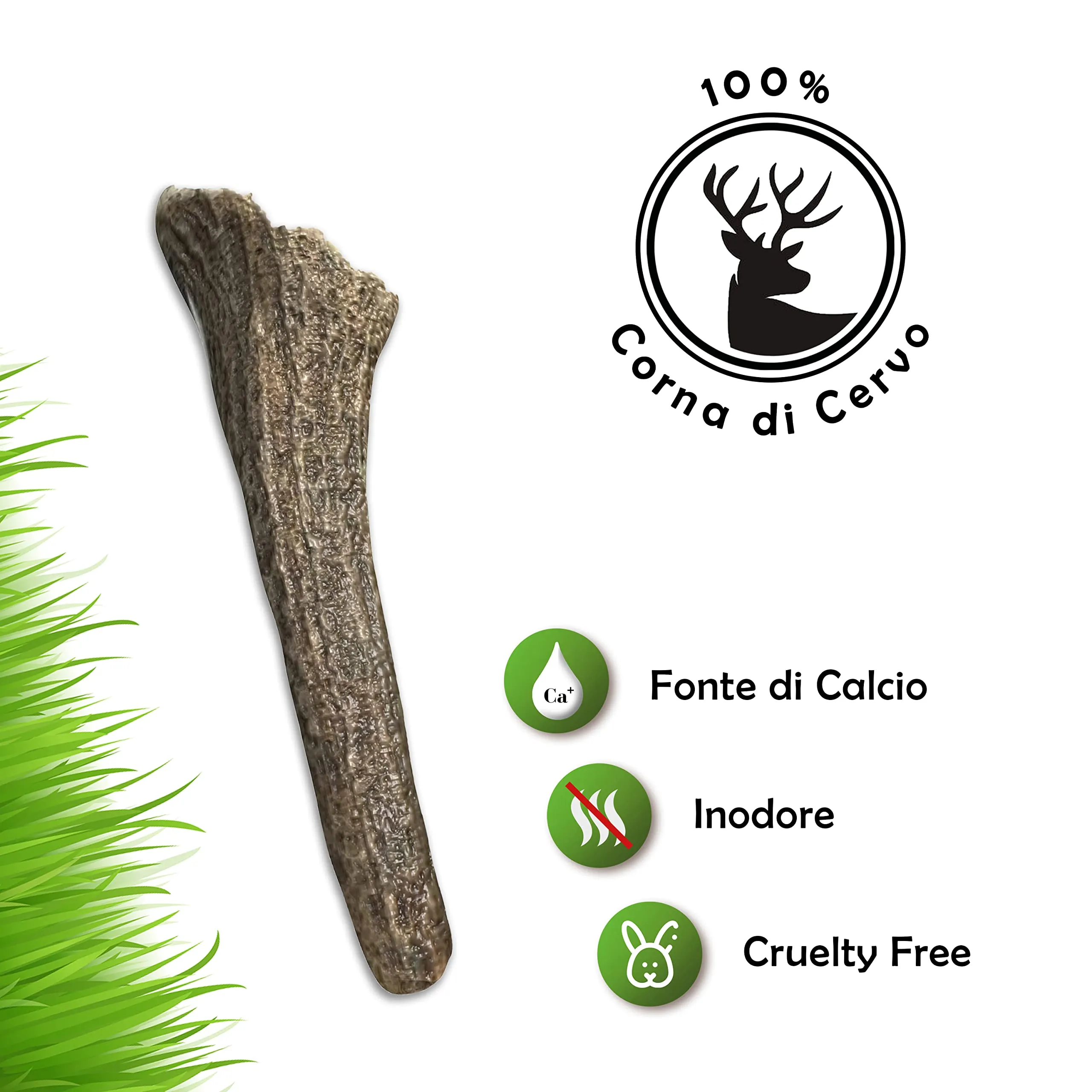 ZOMAPET Corno di Cervo per Cani, 100% Naturale, Taglia S - immagine 2