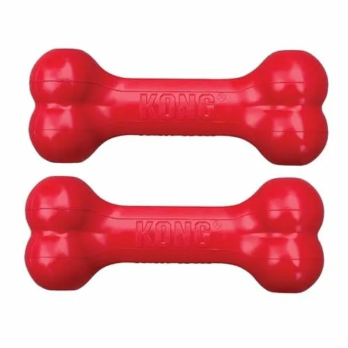KONG Goodie Bone Osso in gomma naturale per cani, Small (Pack of 2) - immagine 1