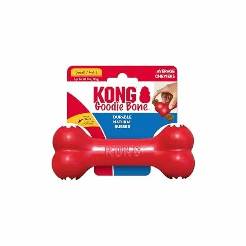 KONG Goodie Bone Osso in gomma naturale per cani, Small (Pack of 2) - immagine 2
