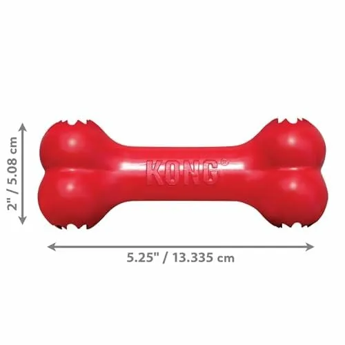 KONG Goodie Bone Osso in gomma naturale per cani, Small (Pack of 2) - immagine 4