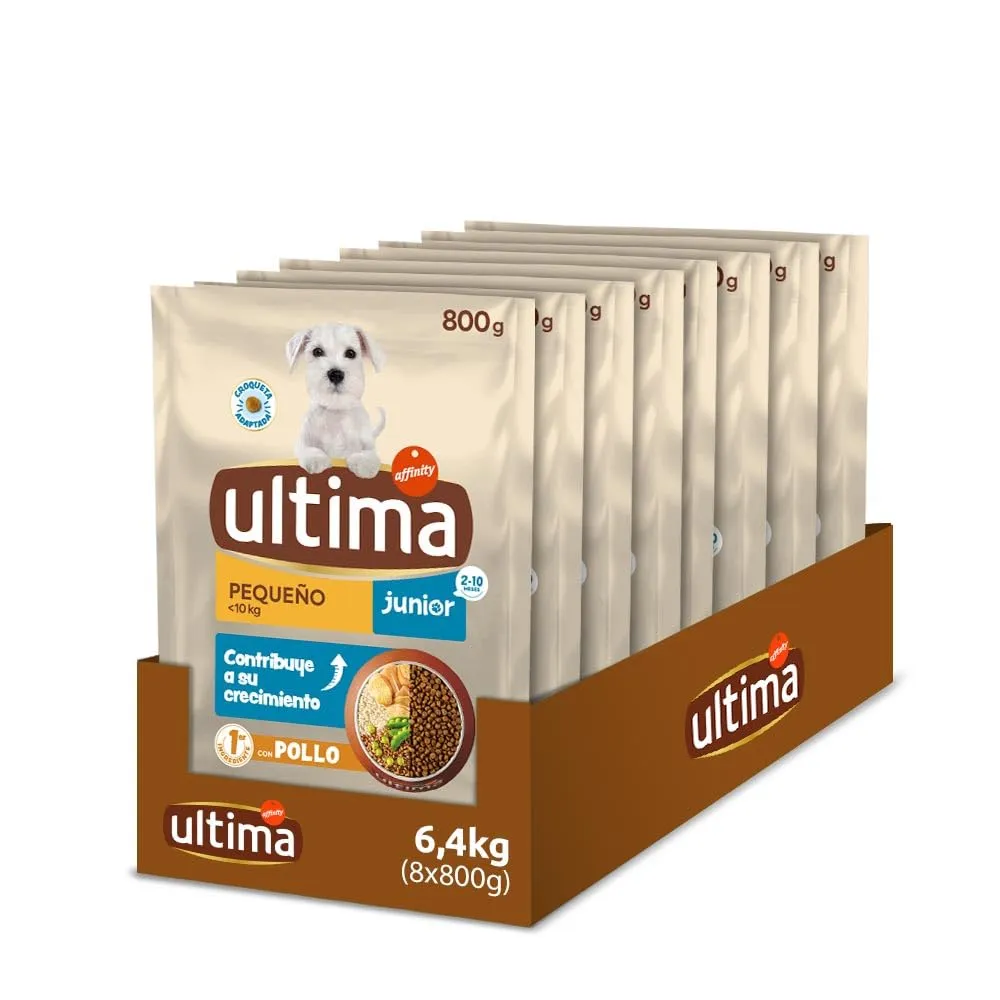 Ultima Junior Piccola Taglia Pollo - Crocchette per cani - 8 x 800g (6,4kg) - immagine 1