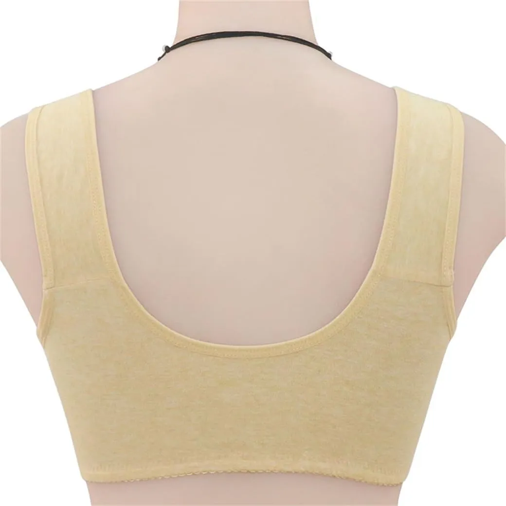 PrinStory Reggiseno Senza Ferretto con Chiusura Anteriore, Margherita Albicocca, 6D - immagine 3
