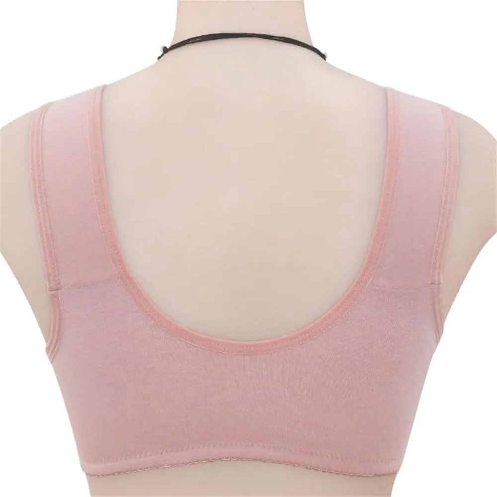 PrinStory Reggiseno Donna Senza Ferretto con Chiusura Anteriore, Margherita Rosa, 5C - immagine 3