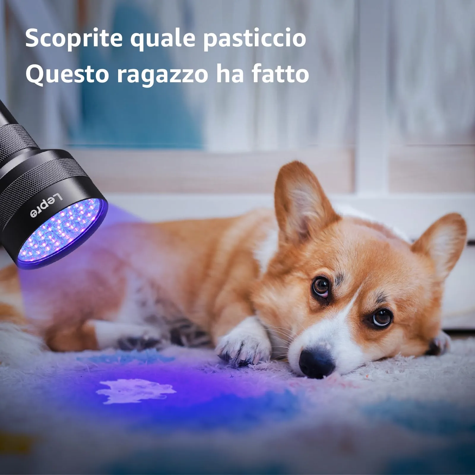 Lepro Torcia UV 395nm 51 LED Luce Nera Professionale - immagine 2