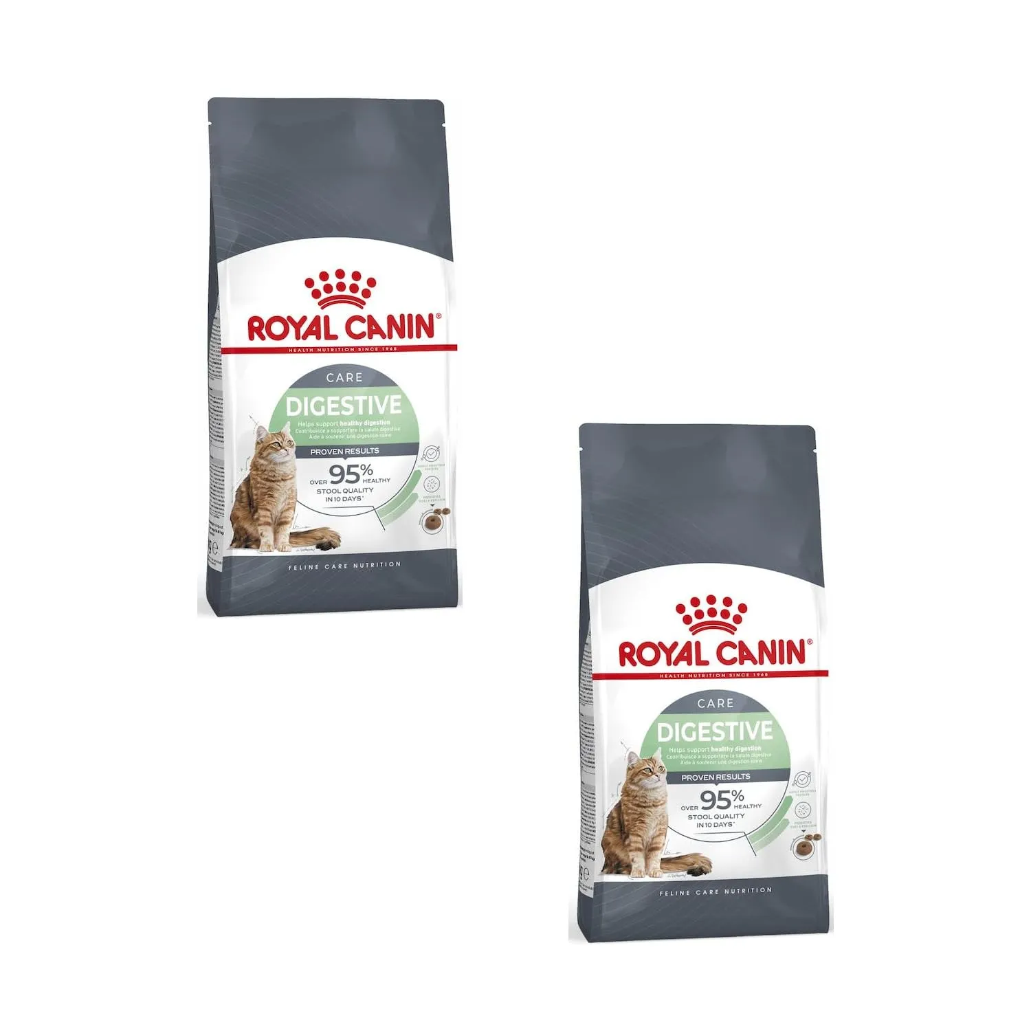 Royal Canin Digestive Care Alimento completo per gatti adulti, 2 x 400 g - immagine 1