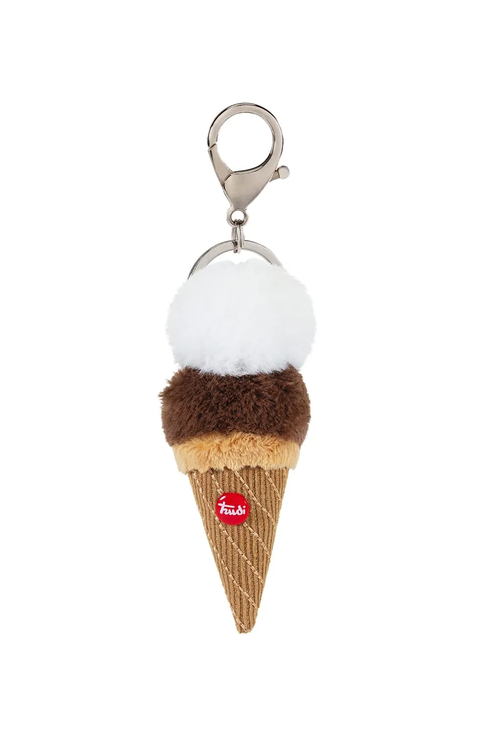 Trudi Peluche Portachiavi Italian Icons Gelato Cono XXS, 3.5x14x3.5 cm - immagine 2