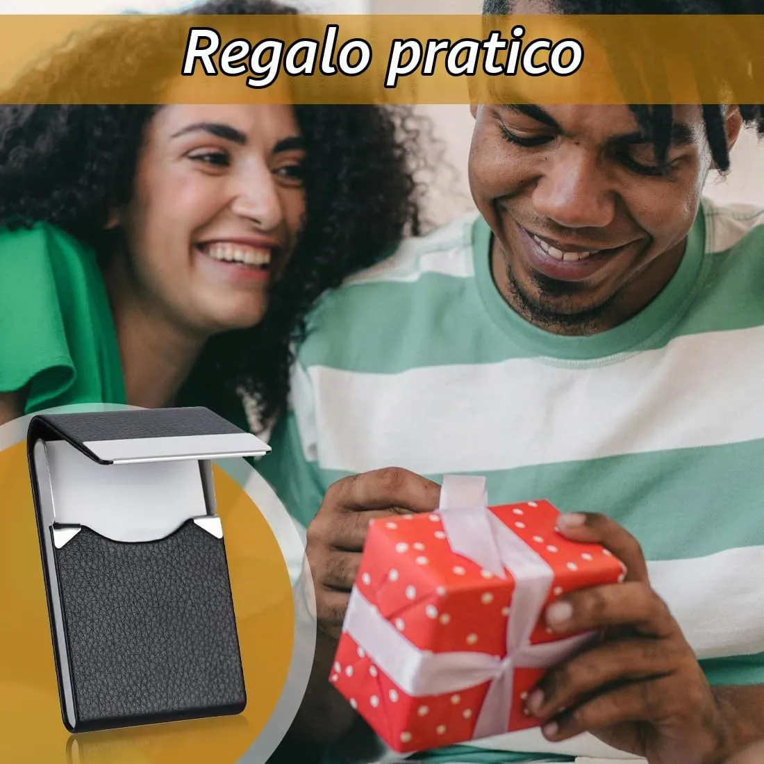 WEGLOK Portasigarette in Metallo e Pelle PU con Chiusura Magnetica - immagine 6