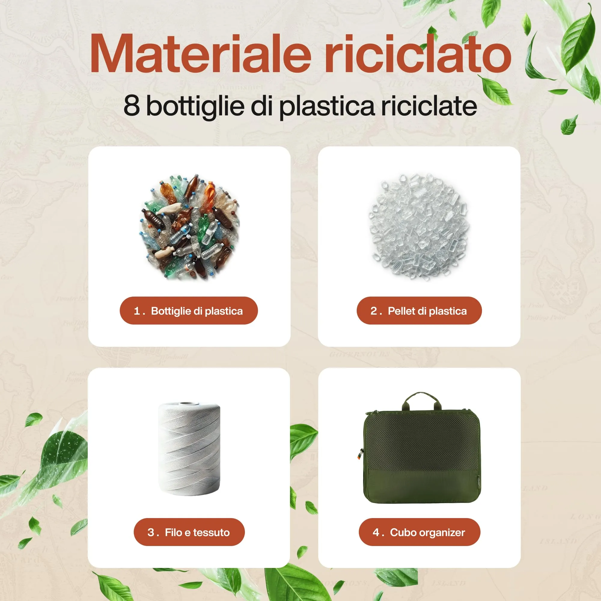 Travel Dude Organizer Valigia con Compressione, Packing Cubes Salvaspazio, Set di 4 (Verde Foresta) - immagine 5