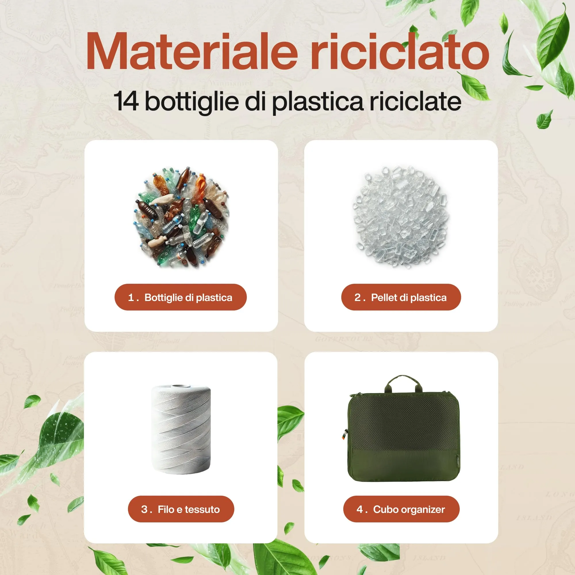 Travel Dude Organizer Valigia con Compressione, Set di 7 Packing Cubes, Verde Foresta - immagine 5