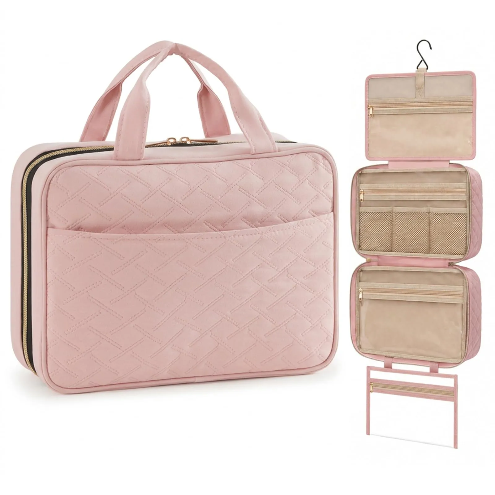 Lifewit Beauty Case da Viaggio, Trousse Trucchi Portatile, L - immagine 1