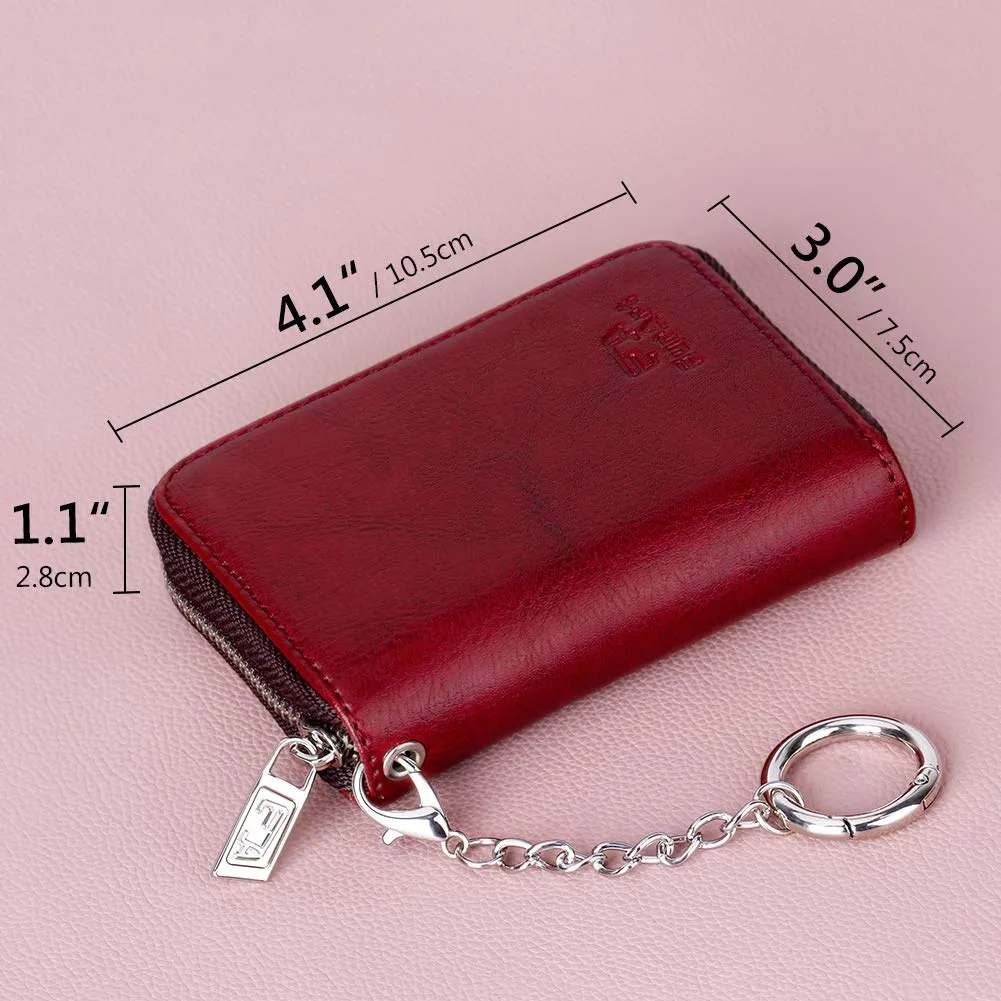 FurArt Porta Carte di Credito con Cerniera e Blocco RFID per Donna e Uomo - immagine 6