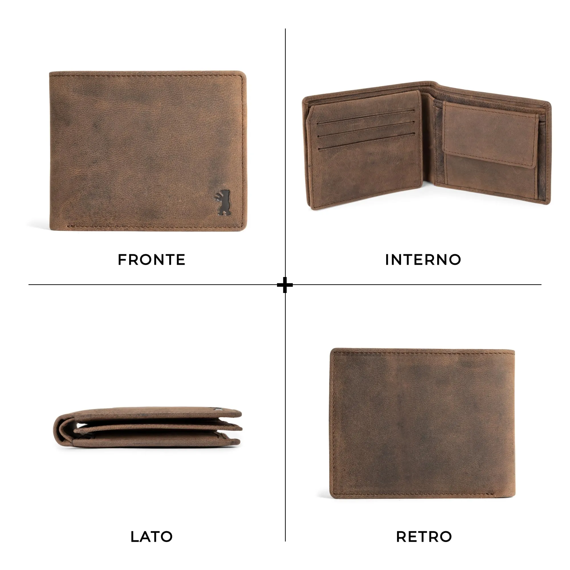 Berliner Bags Portafoglio Peter Uomo con Porta Carte e Portamonete RFID - immagine 5