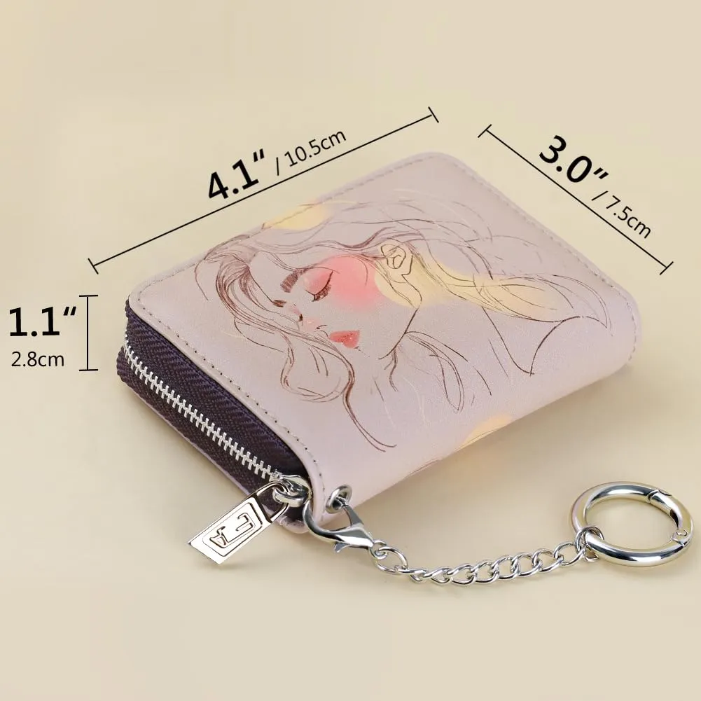FurArt Portafoglio con Cerniera da Donna con Blocco RFID, Small - immagine 6