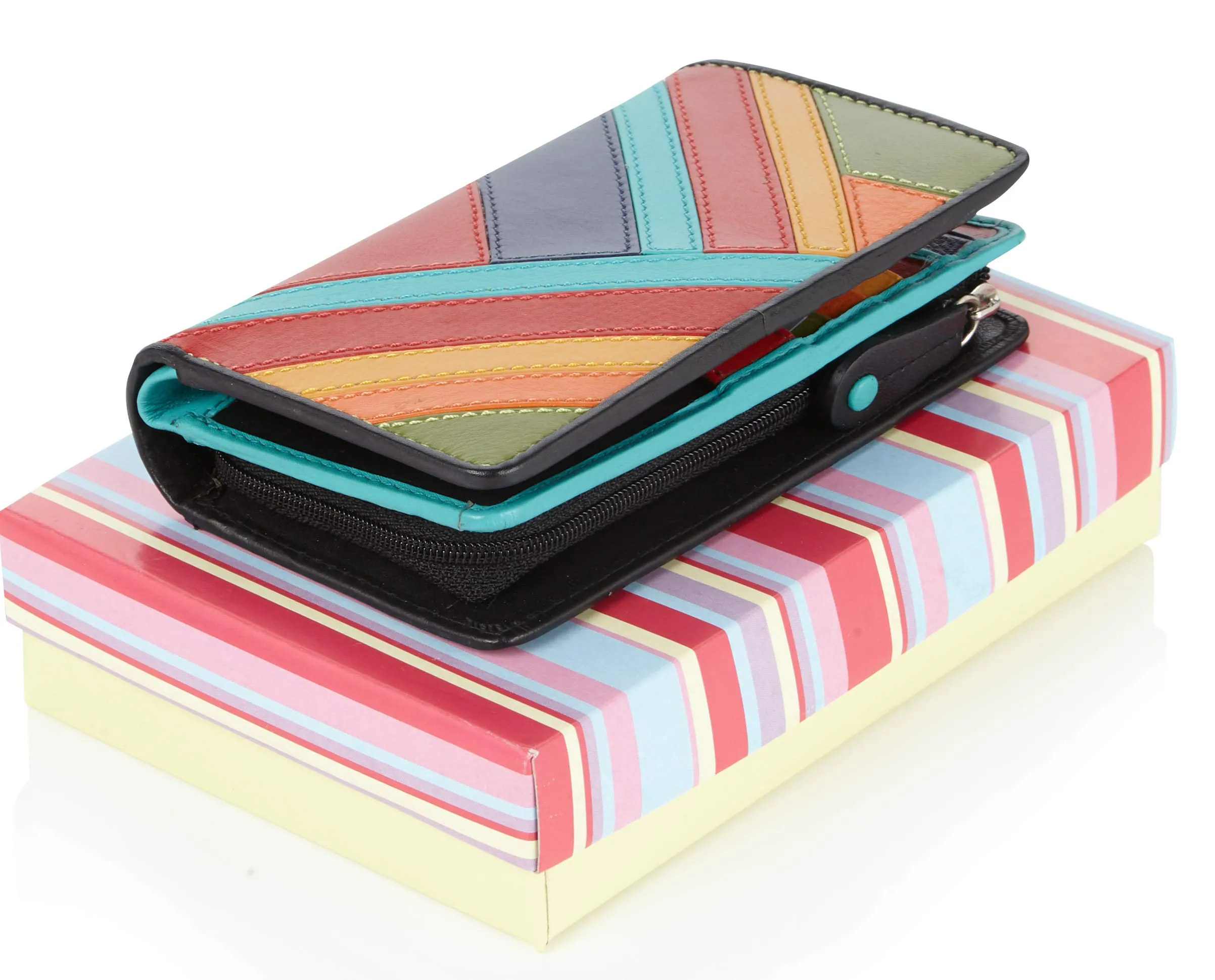 Visconti Portafoglio Donna in Vera Pelle con Protezione RFID - Rio (Multicolore) - immagine 4