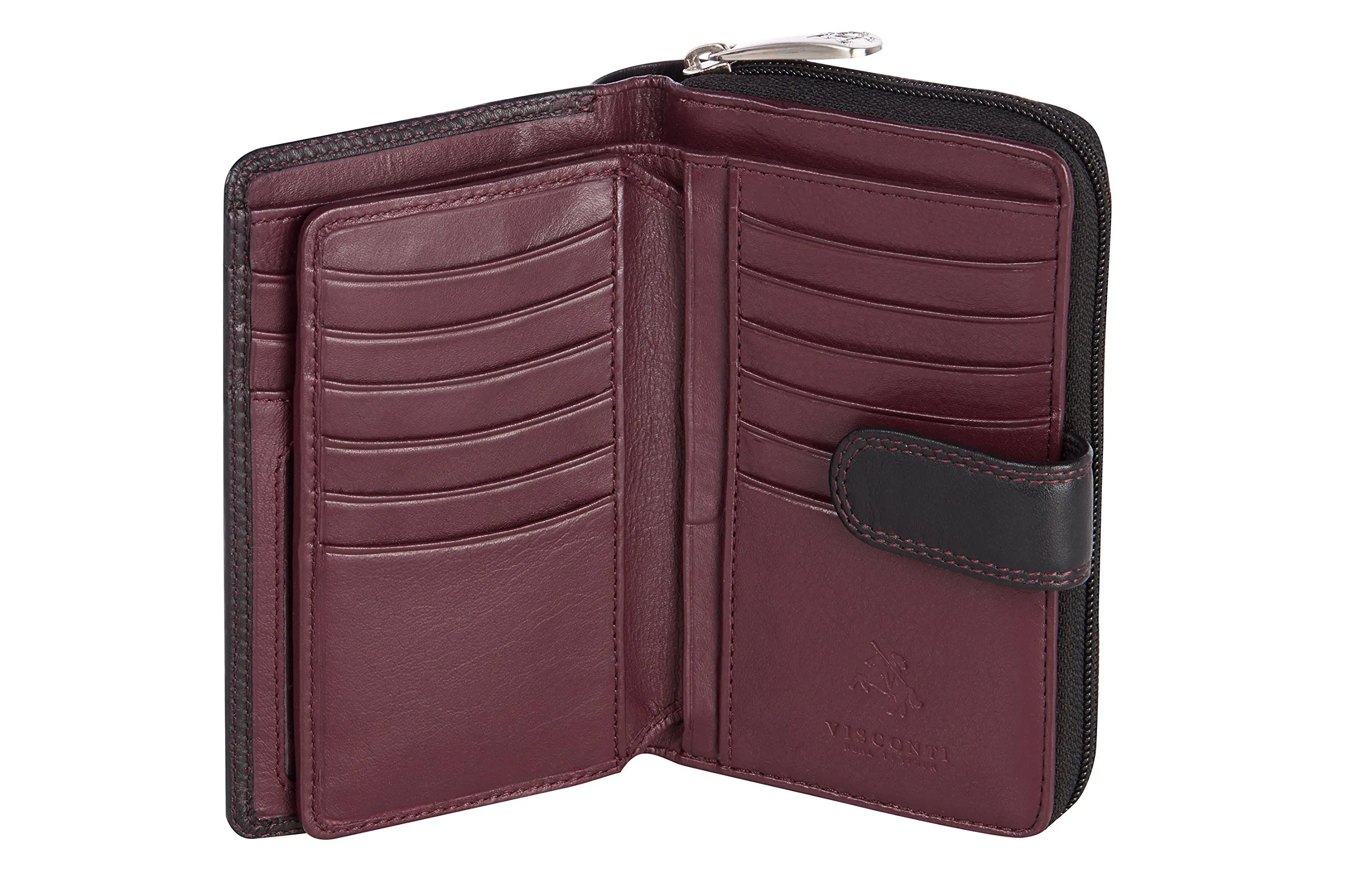 Visconti Portafoglio Donna in Pelle CD22 con Protezione RFID - Bordeaux - immagine 1