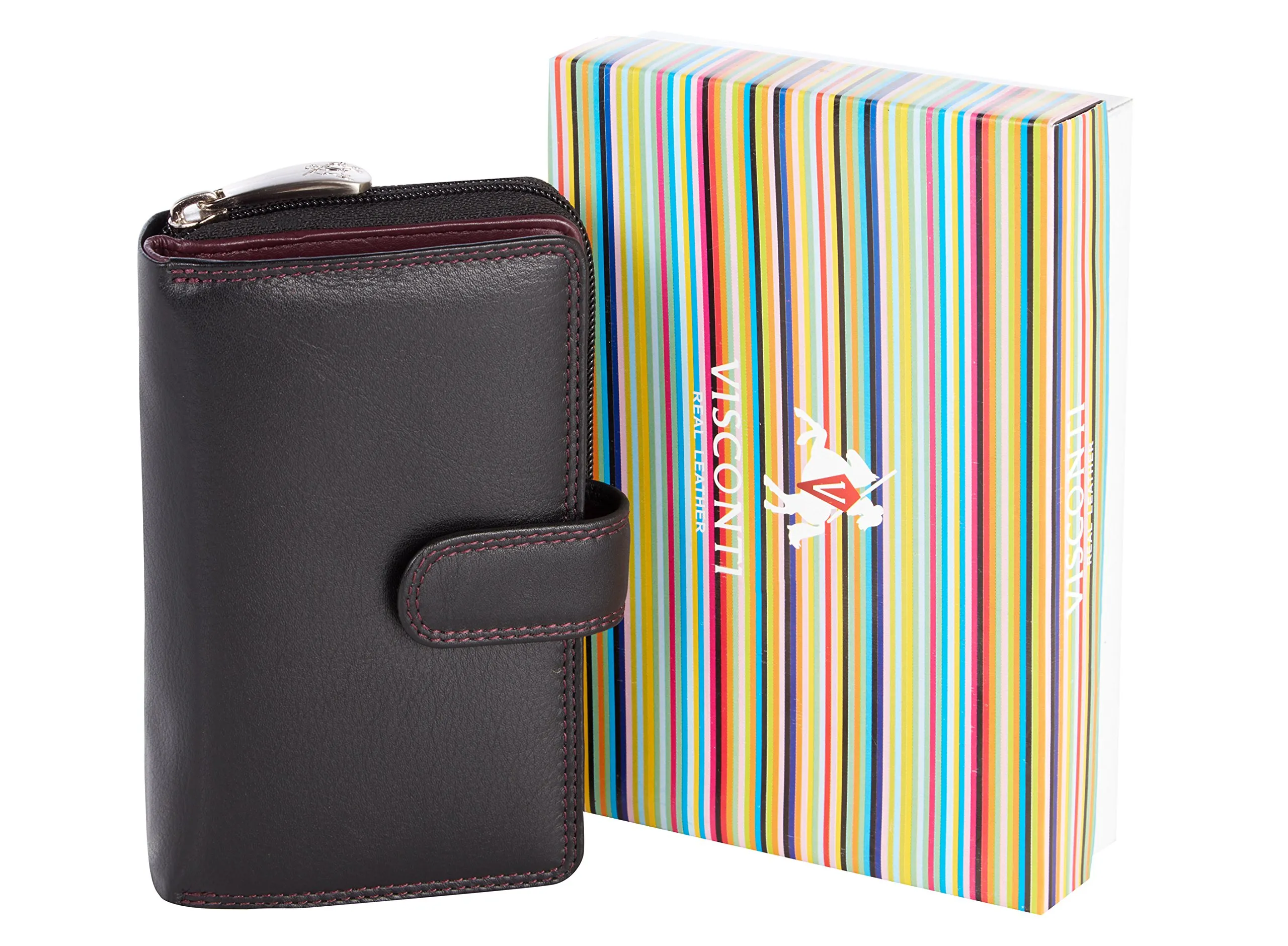 Visconti Portafoglio Donna in Pelle CD22 con Protezione RFID - Bordeaux - immagine 2