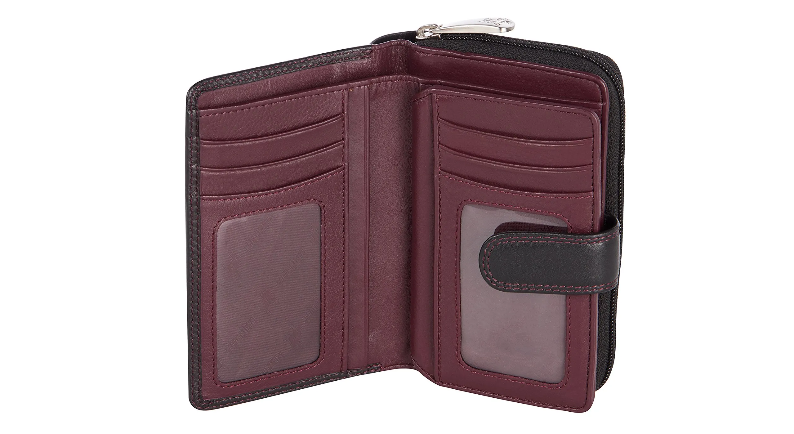 Visconti Portafoglio Donna in Pelle CD22 con Protezione RFID - Bordeaux - immagine 3