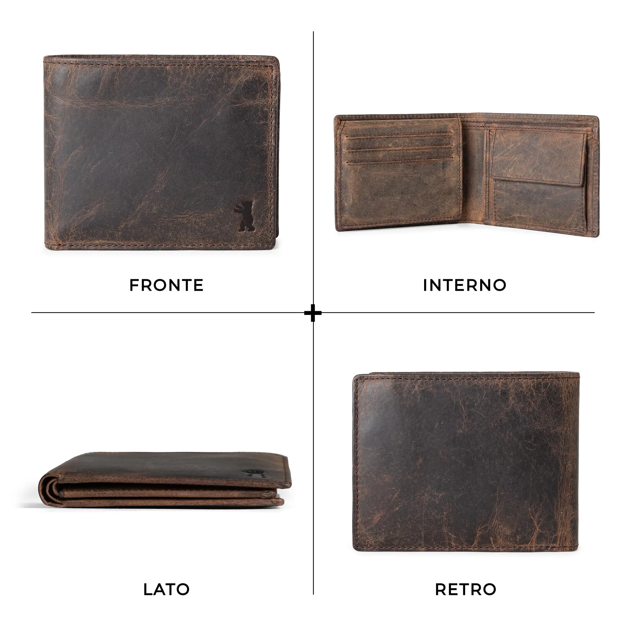 Berliner Bags Portafoglio Peter Uomo in Pelle con RFID - immagine 5