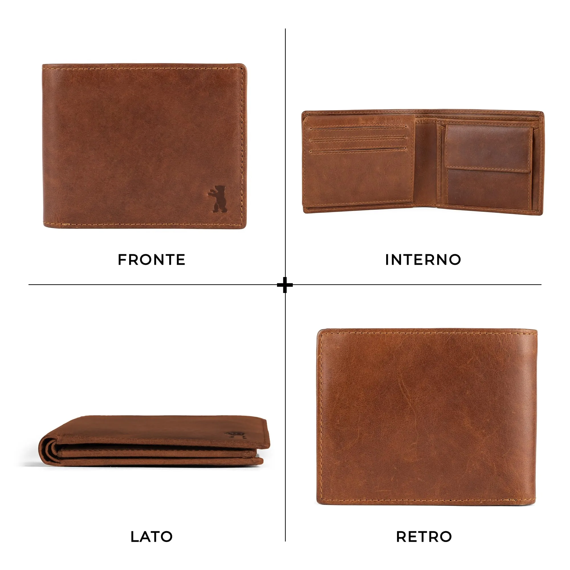 Berliner Bags Portafoglio Peter Uomo in Pelle con RFID - immagine 5