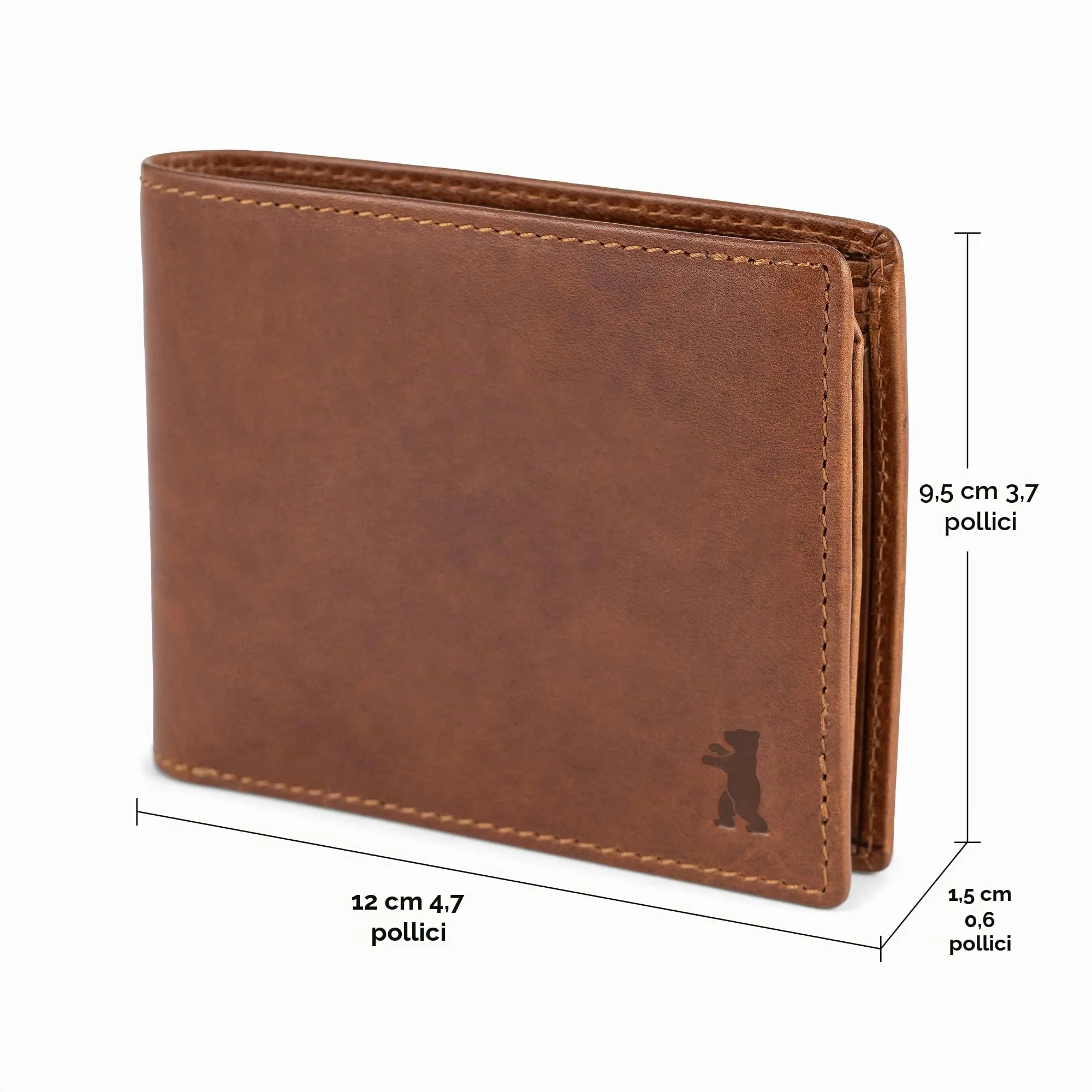 Berliner Bags Portafoglio Peter Uomo in Pelle con RFID - immagine 8