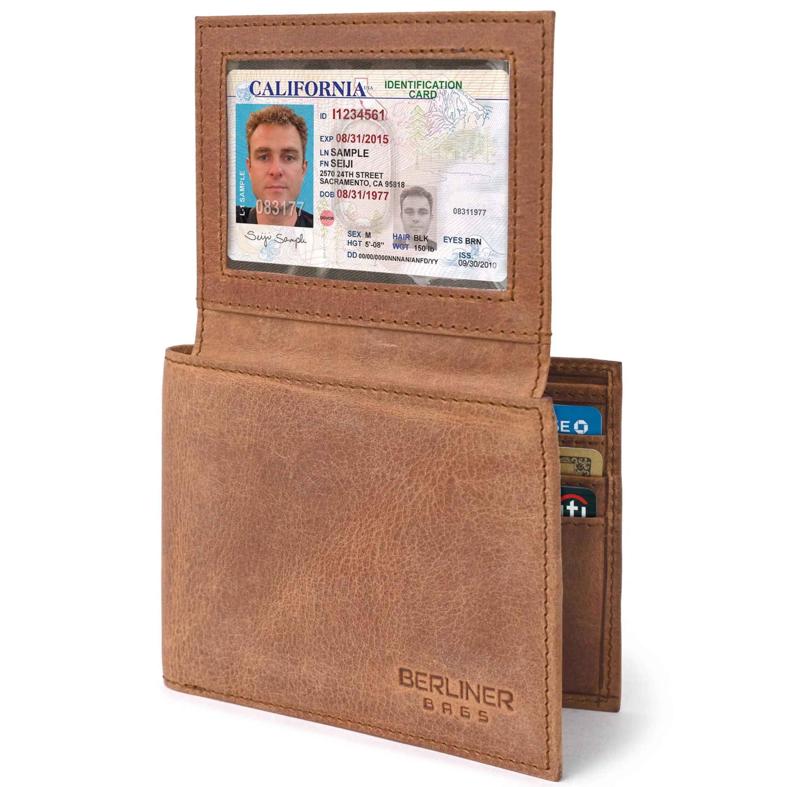 Berliner Bags Portafoglio Peter Uomo in Pelle con RFID e Porta Carte - immagine 1