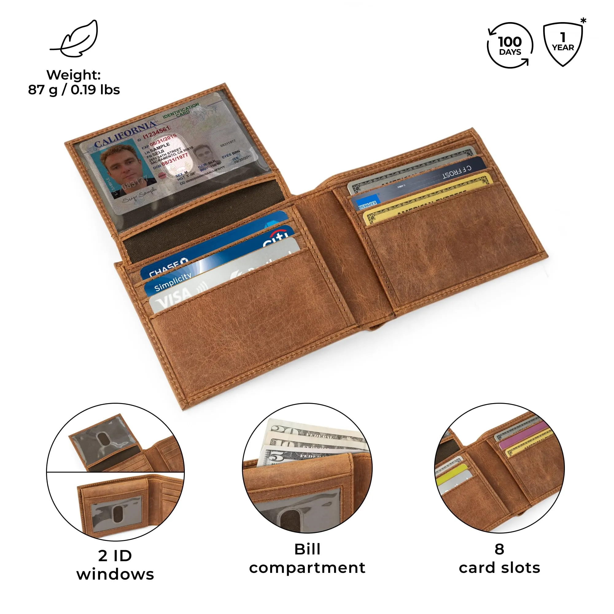 Berliner Bags Portafoglio Peter Uomo in Pelle con RFID e Porta Carte - immagine 4