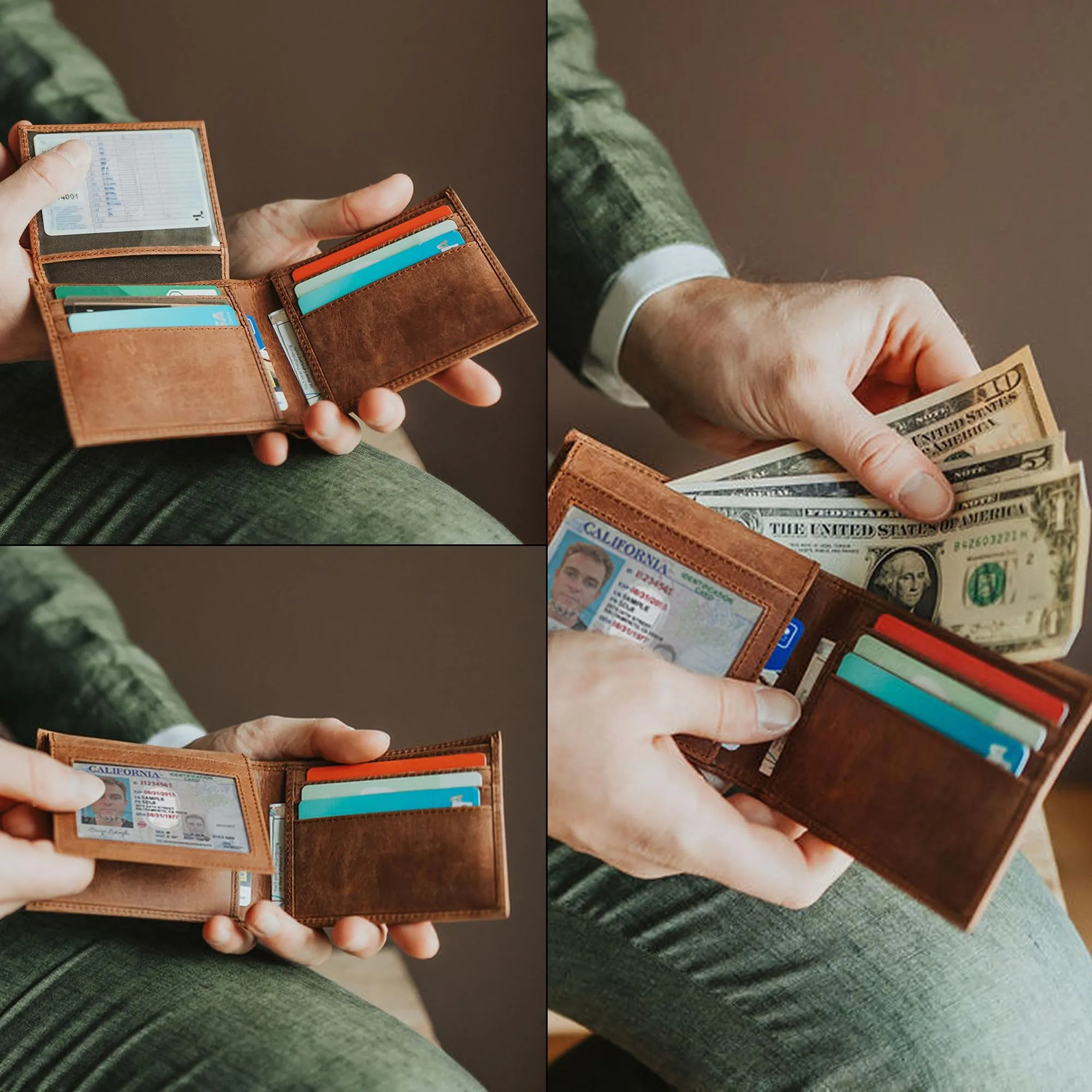 Berliner Bags Portafoglio Peter Uomo in Pelle con RFID e Porta Carte - immagine 8