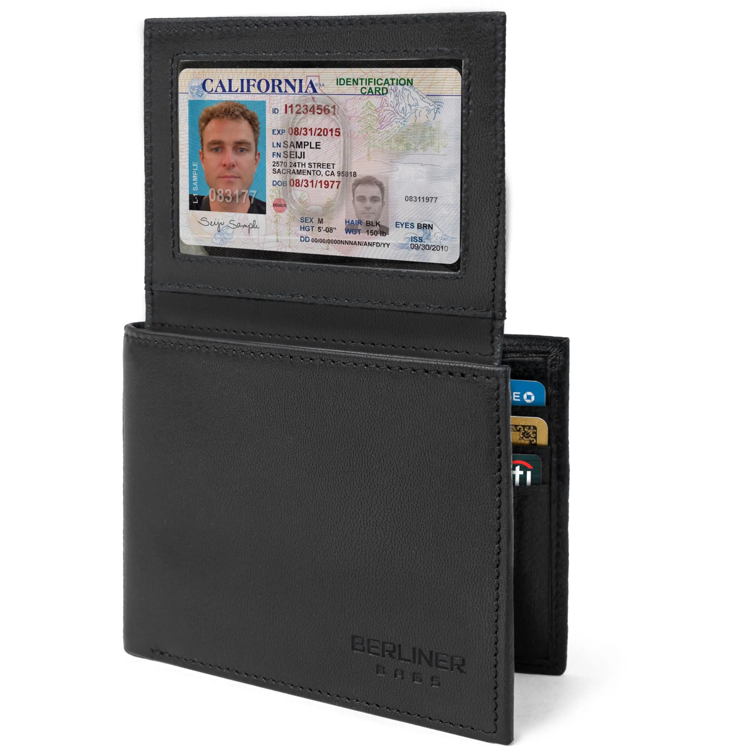 Berliner Bags Portafoglio Peter Uomo in Pelle con RFID e Porta Carte - immagine 1
