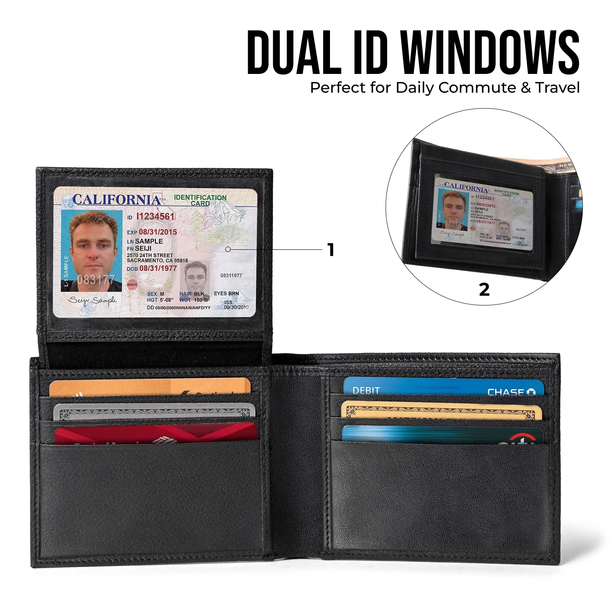 Berliner Bags Portafoglio Peter Uomo in Pelle con RFID e Porta Carte - immagine 5