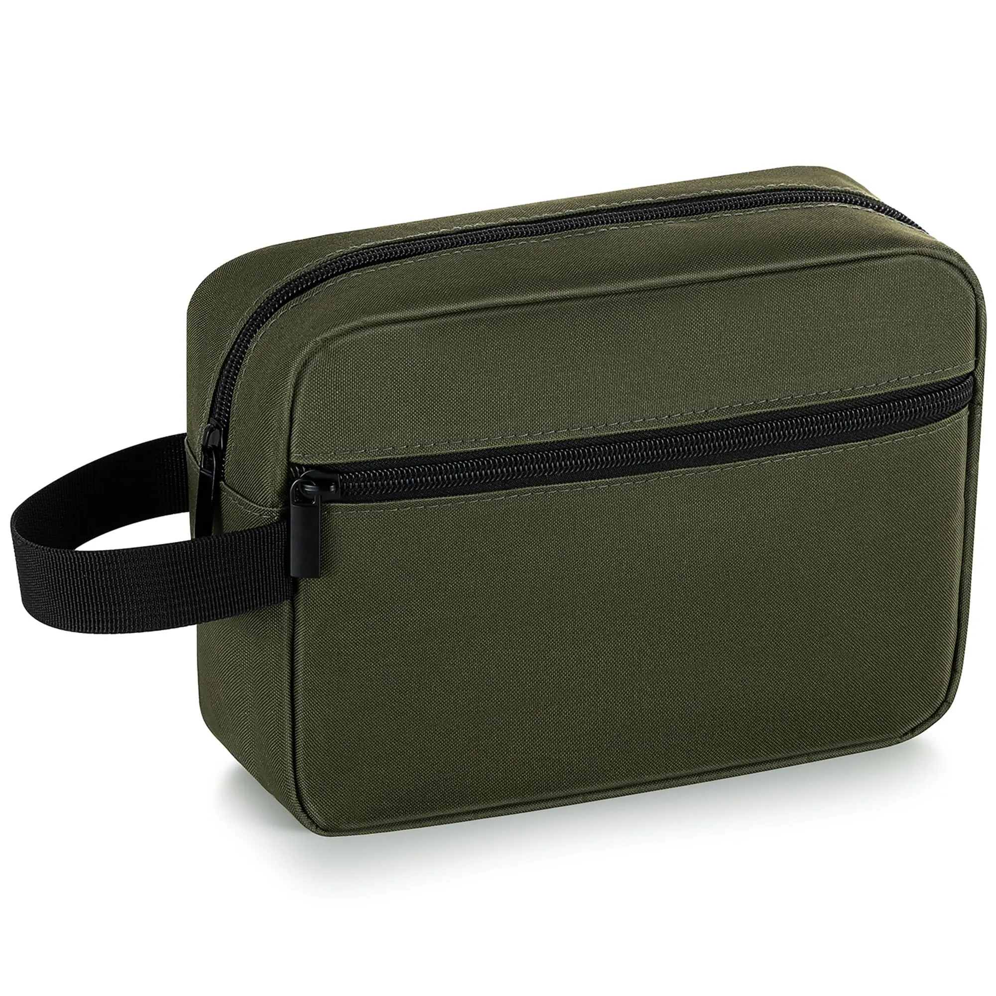Elviros Travel Beauty Case da Viaggio, Tessuto Oxford 300D, Verde Militare - immagine 1