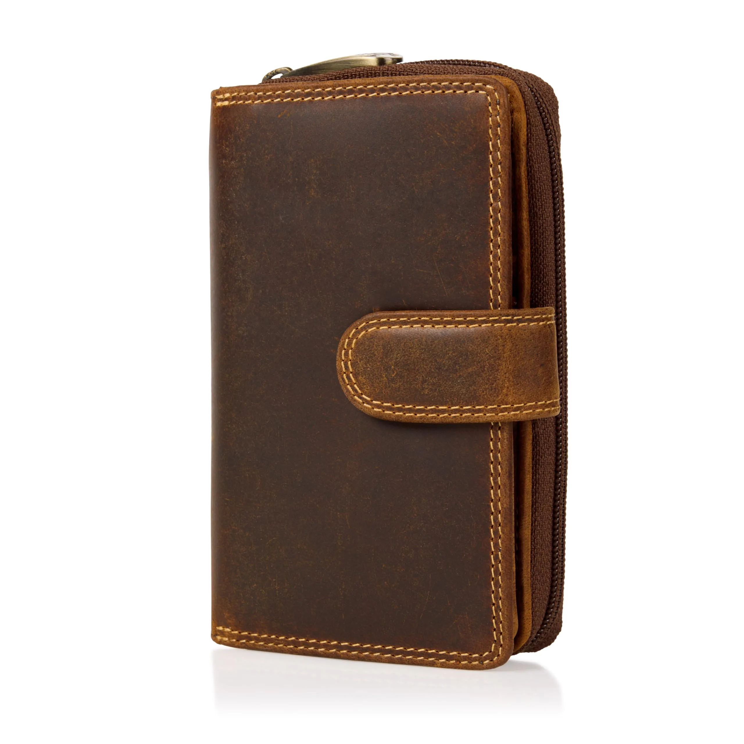 Visconti R13 Oil Tan Colorado Combination Leather Bi-fold Women's Purse, RFID, Multicoloured, CD-22 - immagine 2
