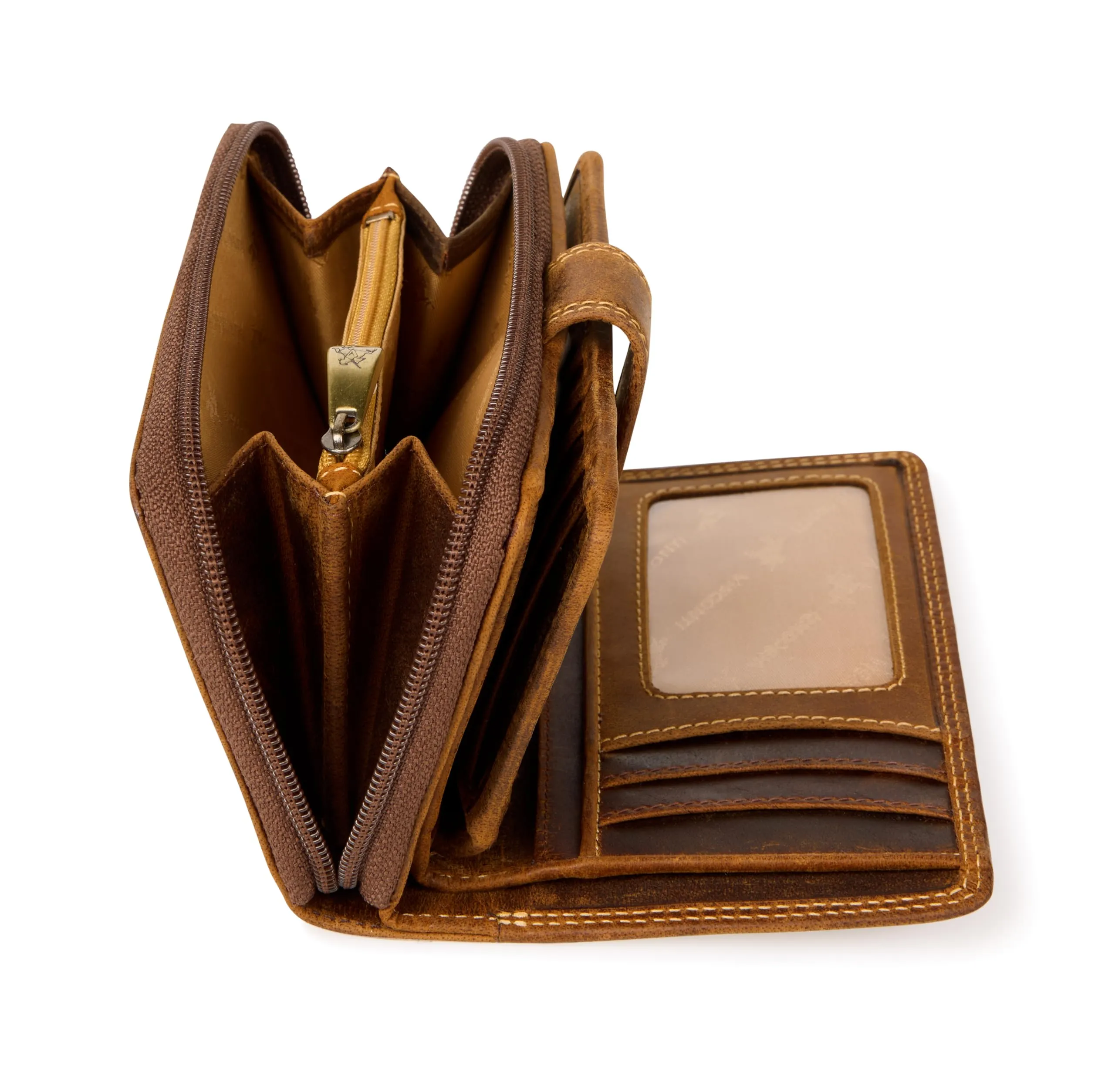 Visconti R13 Oil Tan Colorado Combination Leather Bi-fold Women's Purse, RFID, Multicoloured, CD-22 - immagine 4