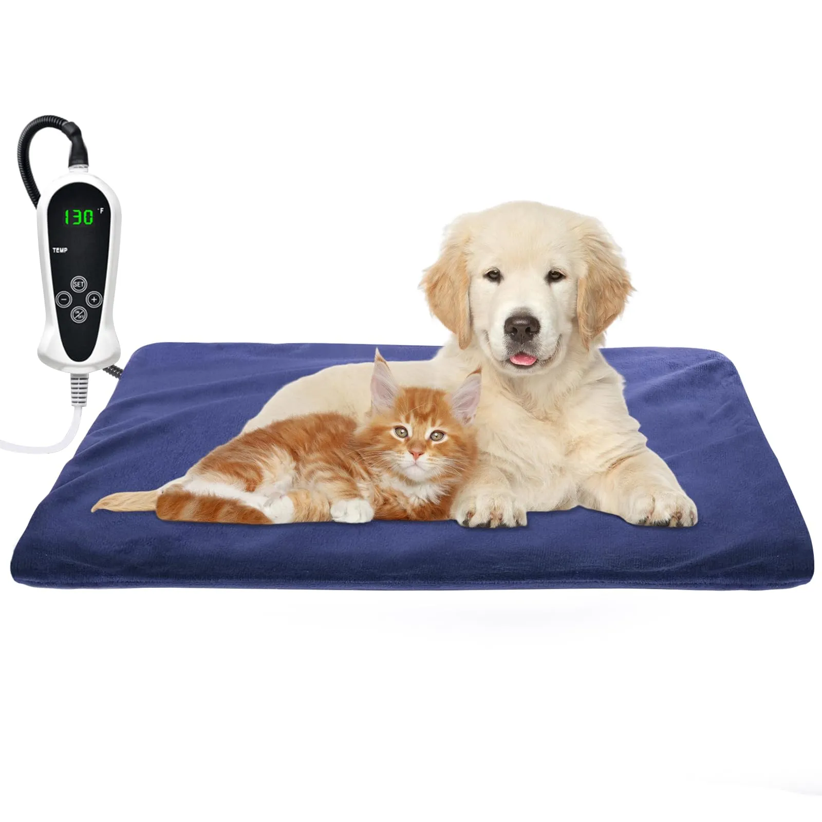 RIOGOO Tappetino Riscaldante per Cani e Gatti, Elettrico per Interni (55x45cm) - immagine 1