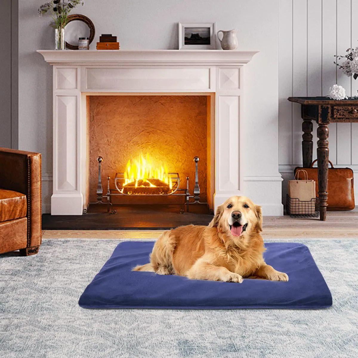 RIOGOO Tappetino Riscaldante Elettrico per Cani e Gatti, 56 x 46 x 56 cm - immagine 7