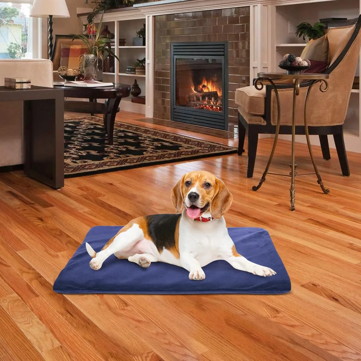 RIOGOO Tappetino Riscaldante per Animali Domestici con Spegnimento Automatico, 45x45cm - immagine 7