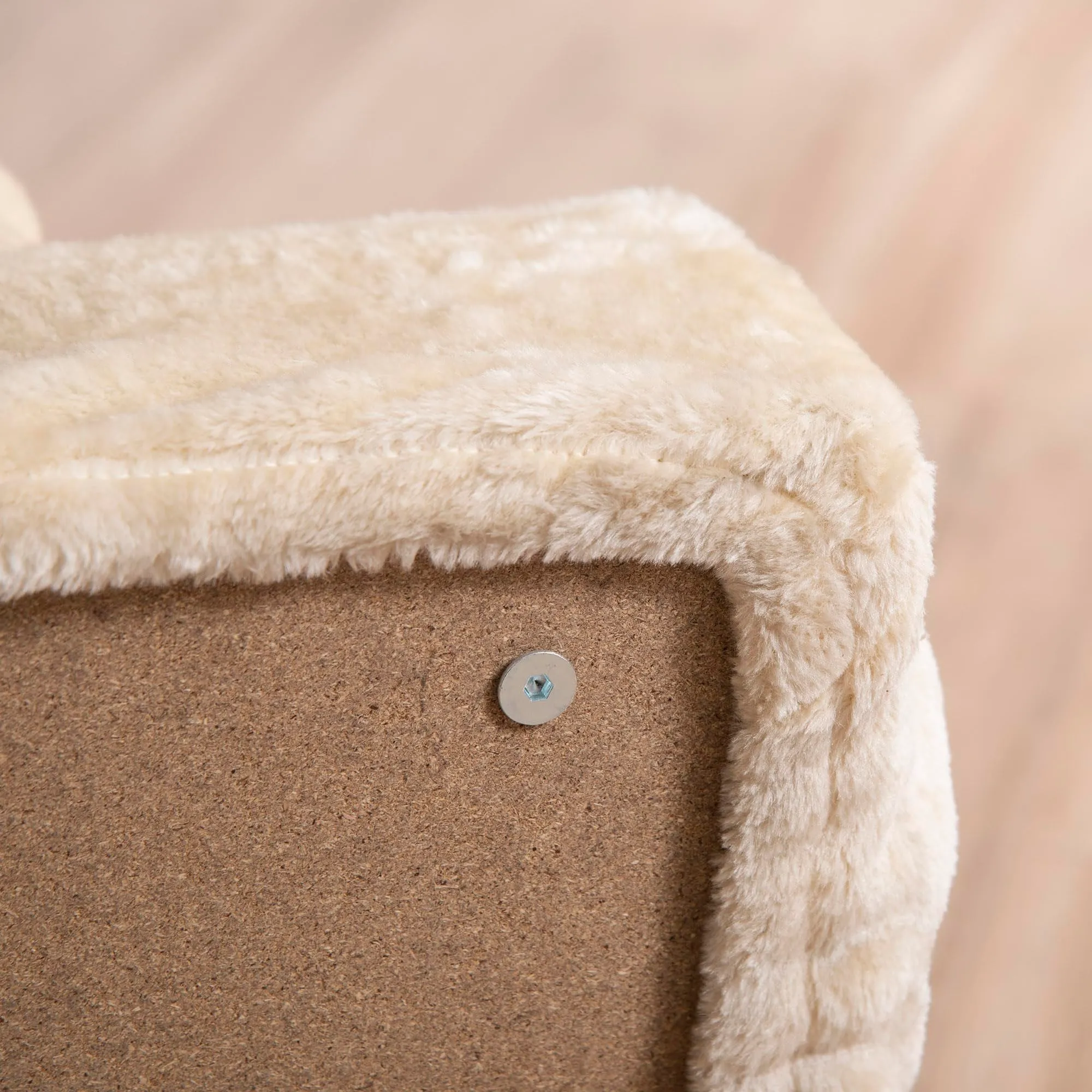 PawHut Scala per Cani e Gatti a 4 Gradini, 60x35x44 cm, Beige - immagine 9