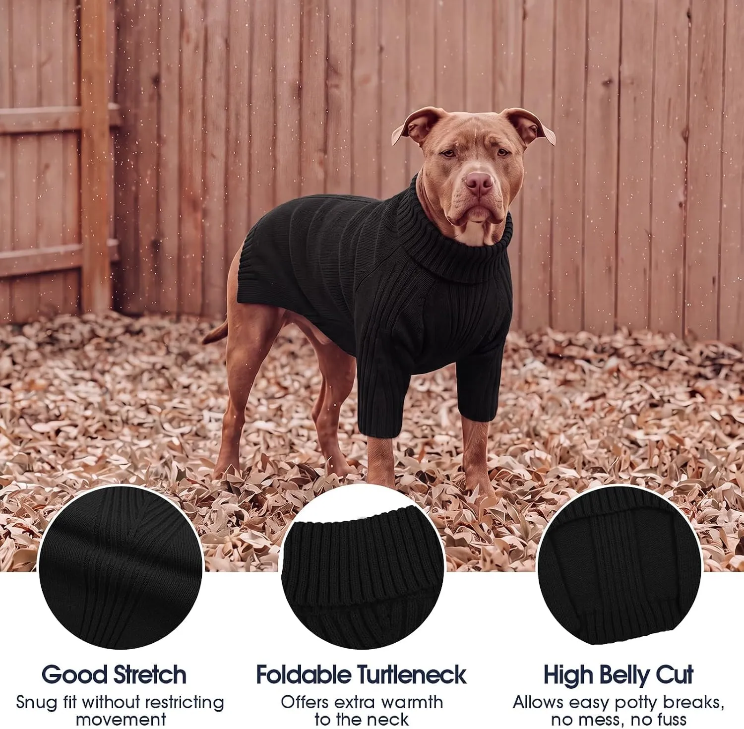 IECOii Maglione a collo alto per cani - immagine 4