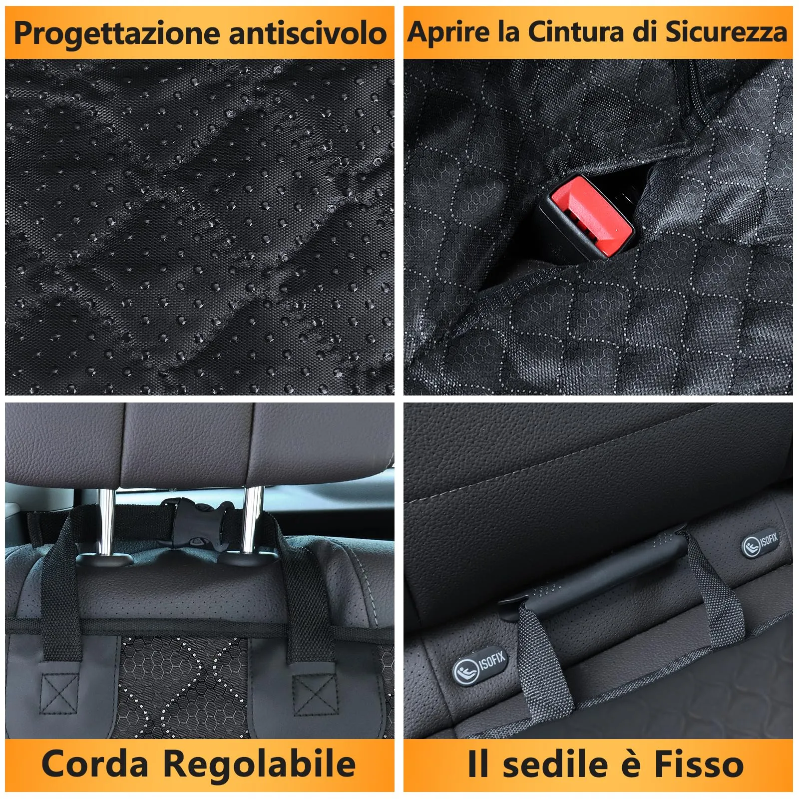 Alfheim Coprisedile Auto per Cani Resistente ai Graffi e Impermeabile - immagine 4