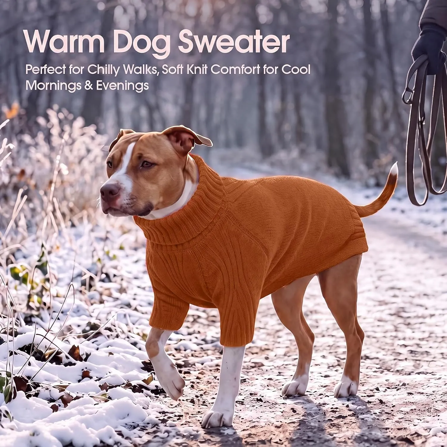 IECOii Maglione Termico a Collo Alto per Cani, XX-Large, Caramello - immagine 6