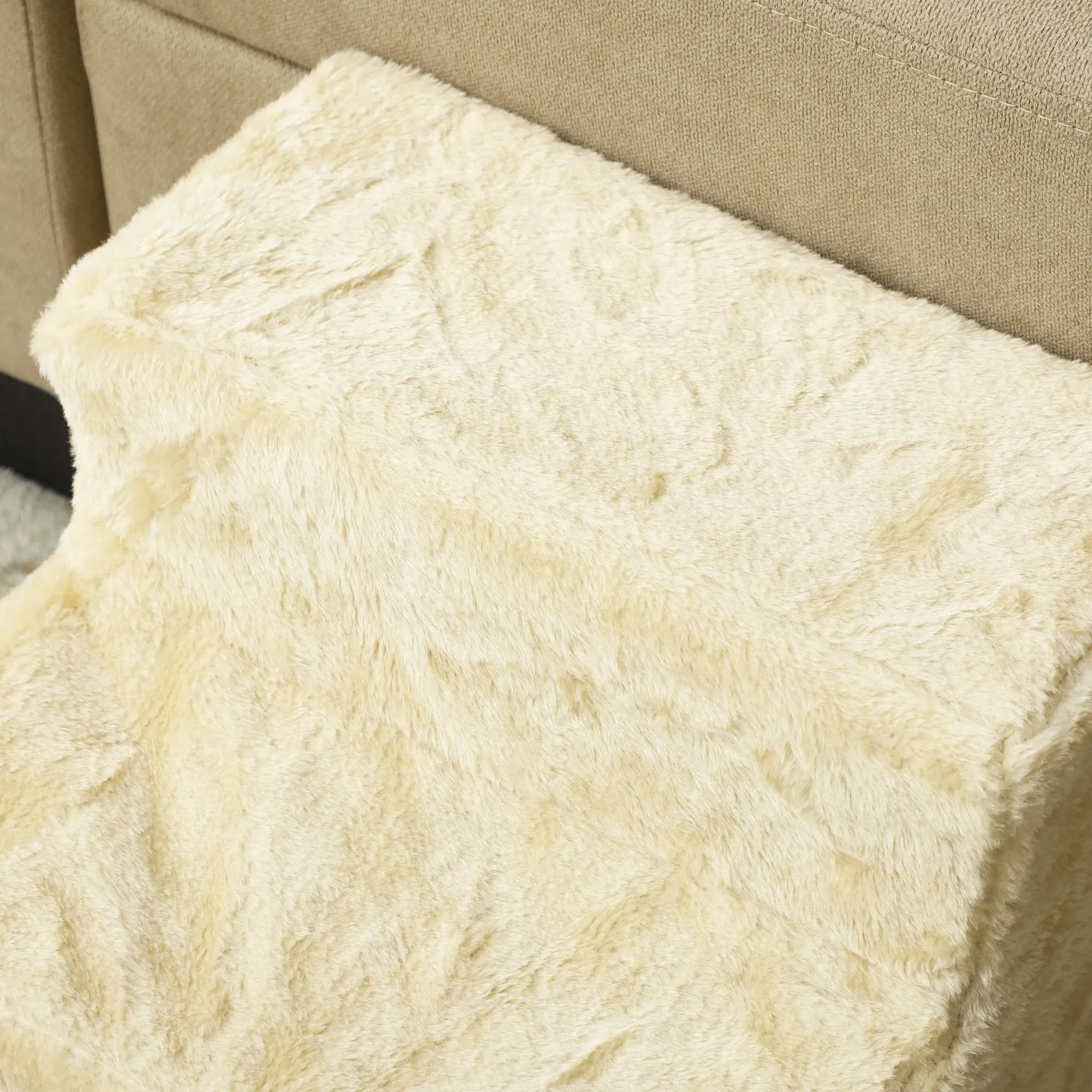 PawHut Scala per Cani e Gatti a 3 Gradini, 46x35x35 cm, Beige - immagine 8