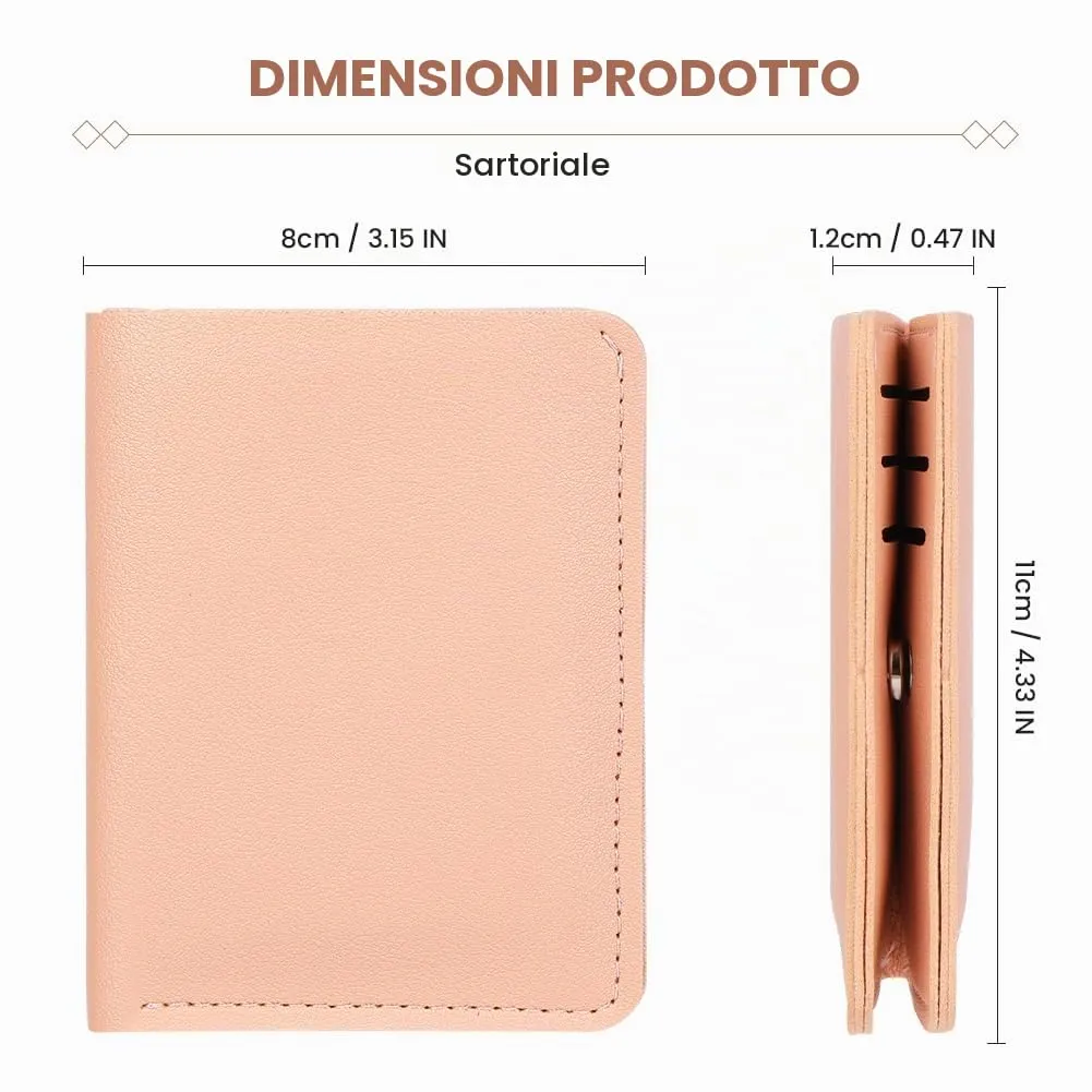 HOTUT Portamonete Piccolo in PVC per Carte di Credito e Documenti, Portafoglio da Viaggio Compatto - immagine 2