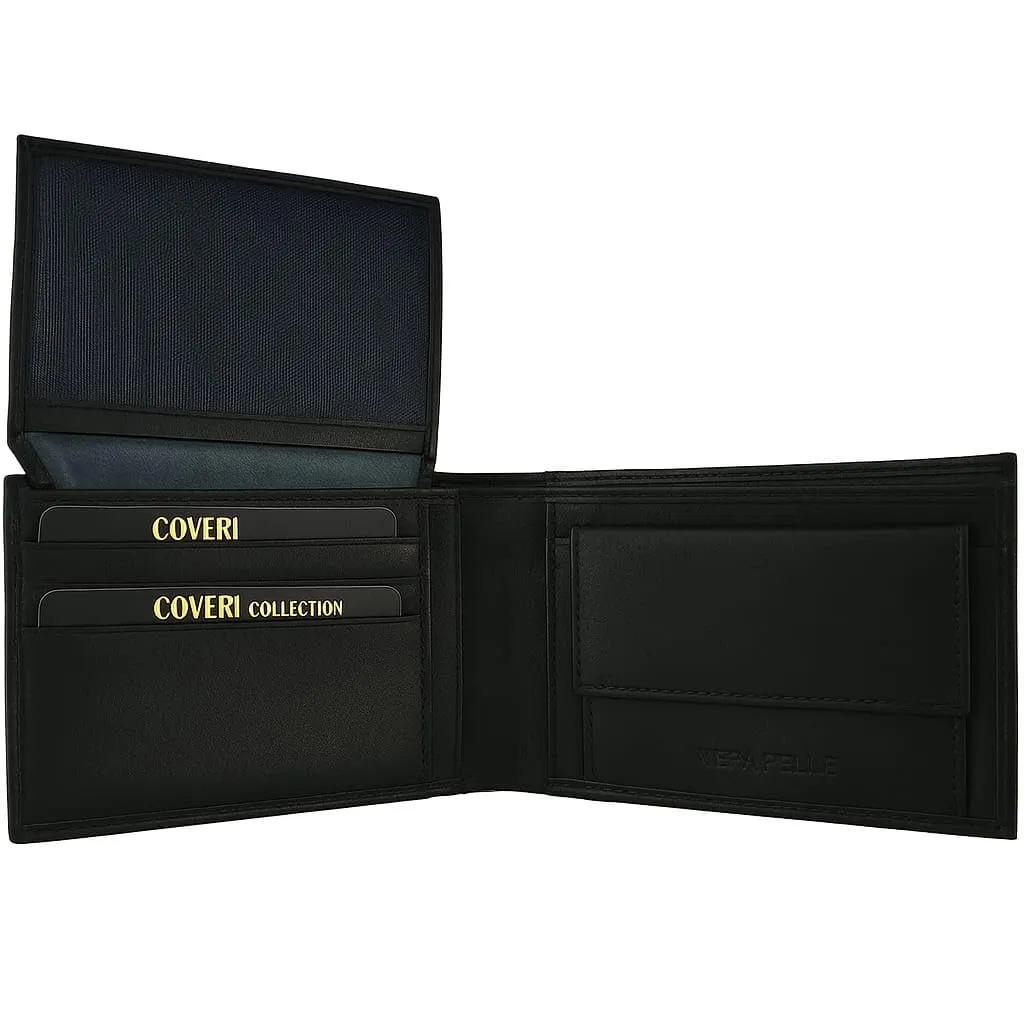Coveri Collection Portafoglio Uomo in Vera Pelle con Protezione RFID, Nero - immagine 8