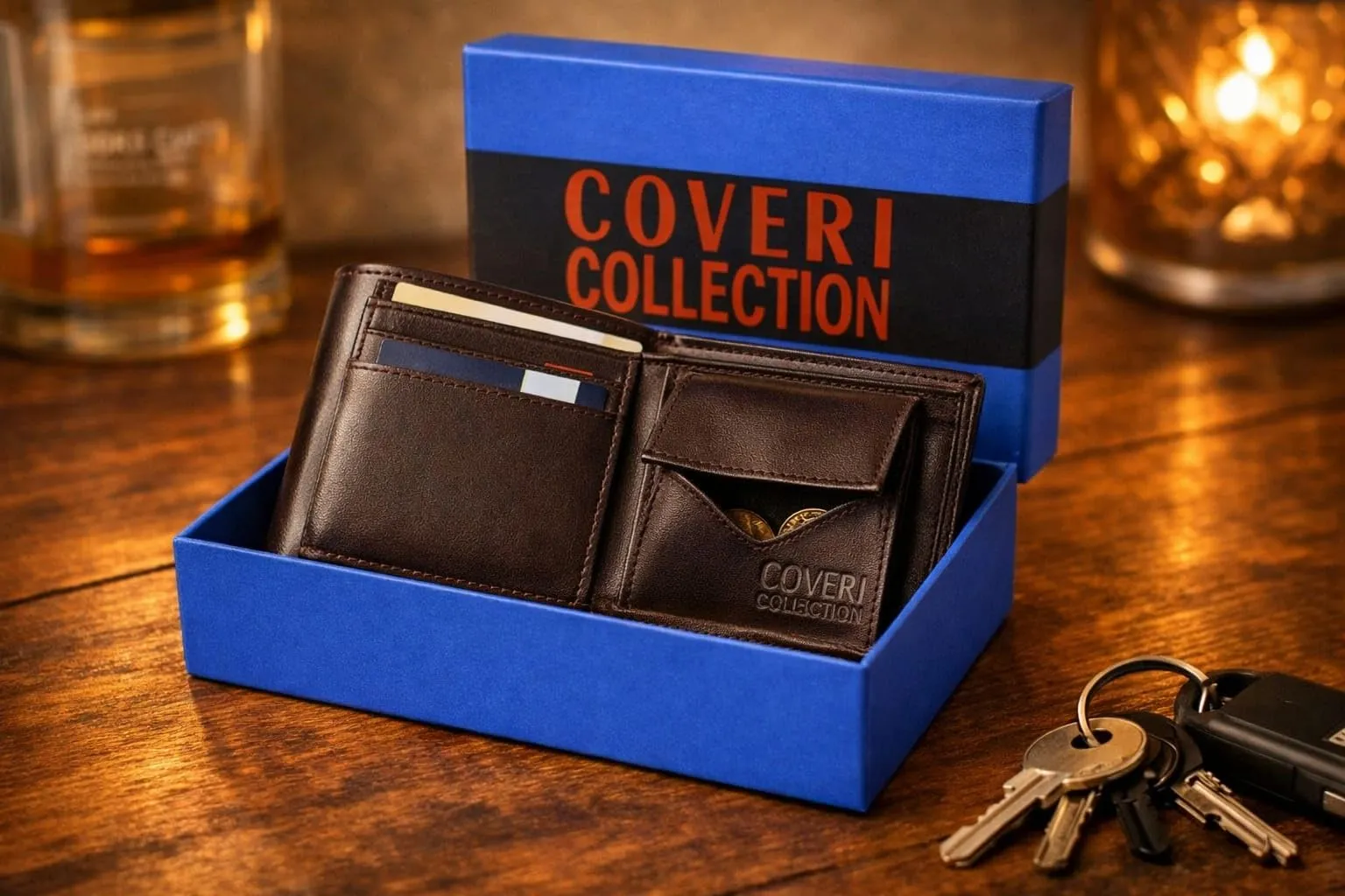 COVERI COLLECTION Portafoglio Uomo in Vera Pelle Testa di moro - immagine 7