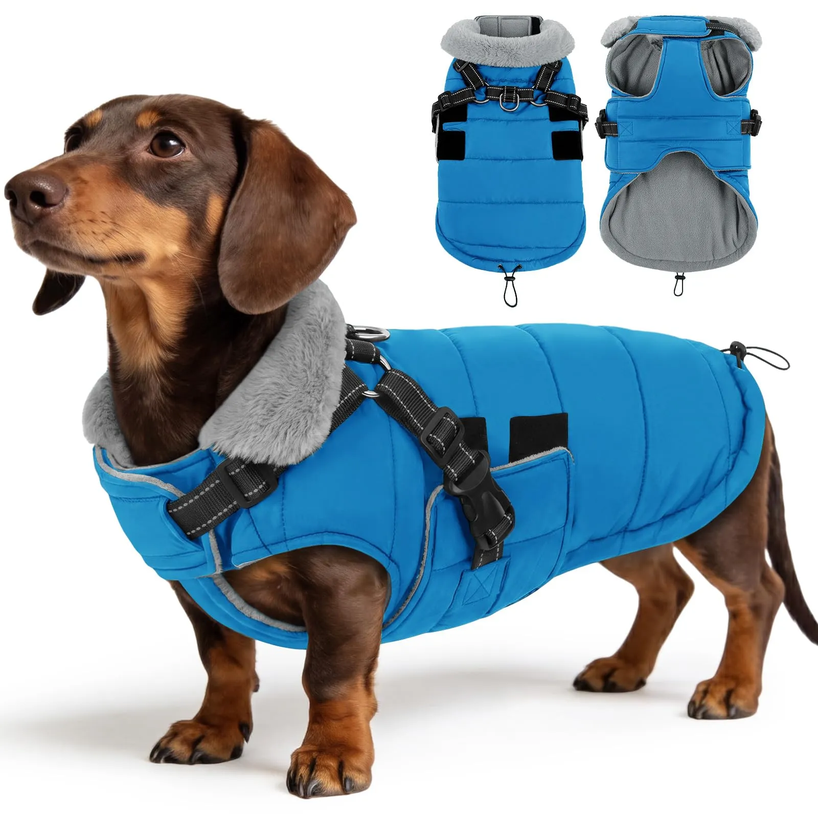 ASENKU Cappotto per Cane Impermeabile e Antivento, Taglia L - immagine 1
