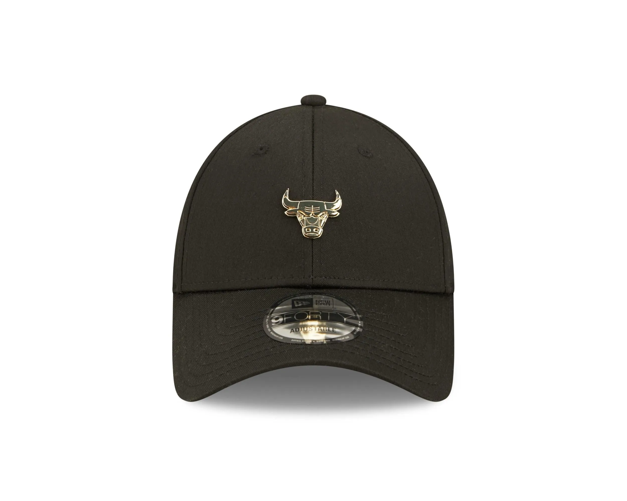 New Era Chicago Bulls NBA Pin 9Forty Adjustable Cap - Metallic Black Gold - immagine 2