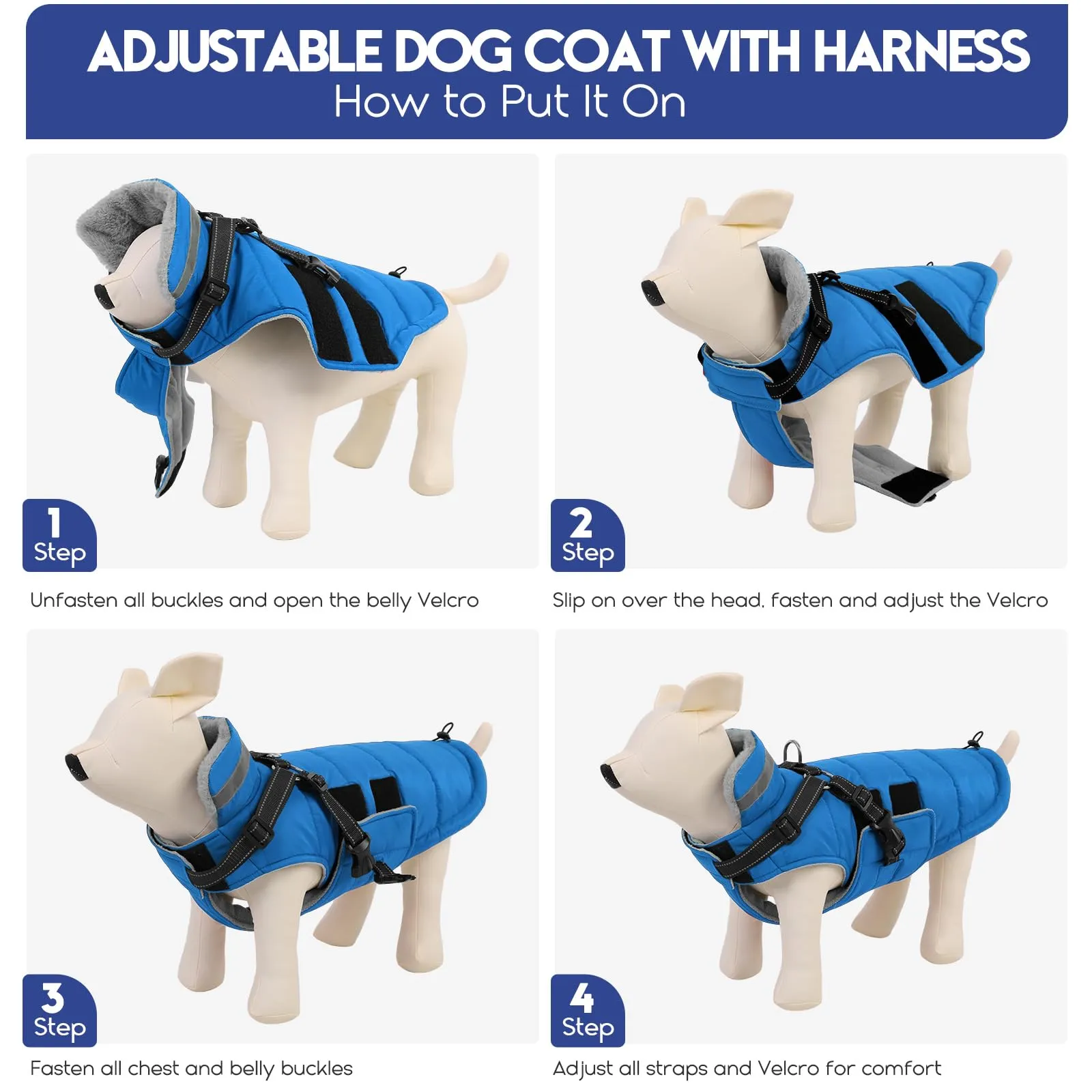 ASENKU Cappottino Impermeabile per Cane, Taglia 2XL - immagine 8