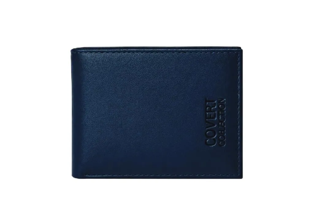 COVERI COLLECTION Portafoglio Uomo in Vera Pelle Blu - immagine 1